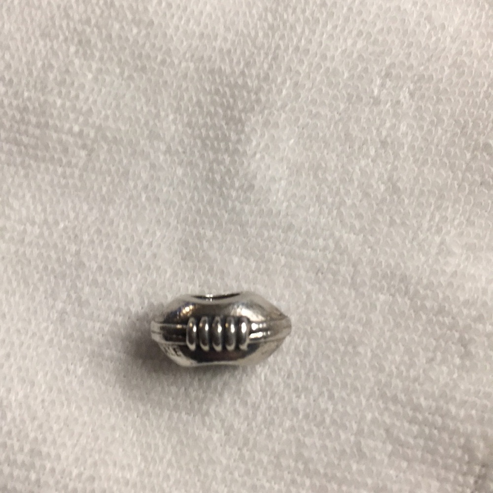 Pandora Silver Football Charm- Discontinued